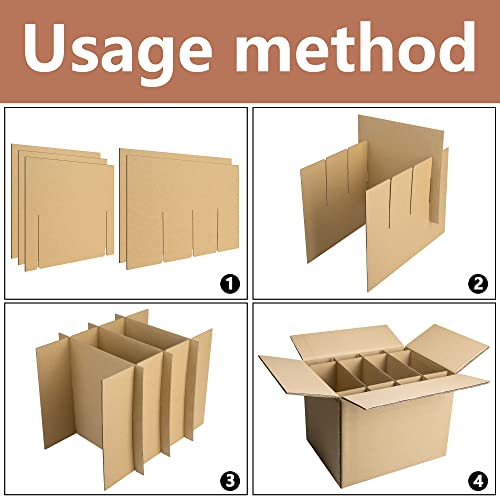 4 Sets Dish Packing Kit,Glass Dividers for Moving Boxes,Kitchen Pack
