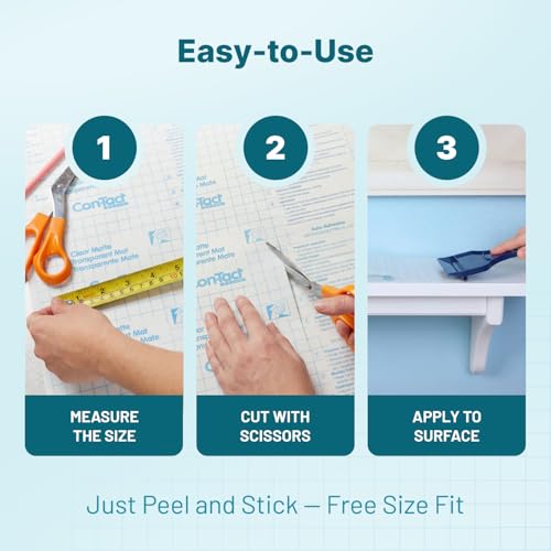 Con-Tact Clear Protective Book Cover Liners 13.5x5ft Pack of 3