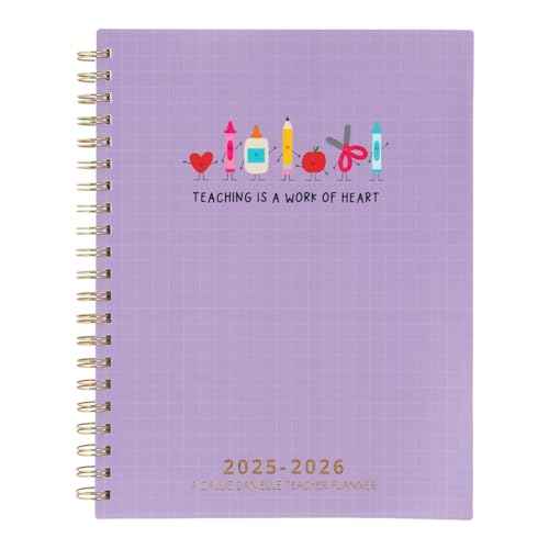 Teaching is a Work of Heart Teacher Planner: 2025-2026 Academic Year - Callie Danielle - Aacademic Planner - Weekly and Monthly with Hand-Designed Drawings
