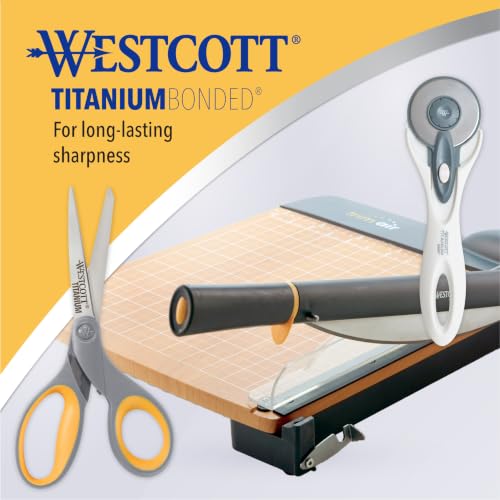 Westcott 12-Inch TrimAir Wood Guillotine Paper Cutter, 30 Sheets