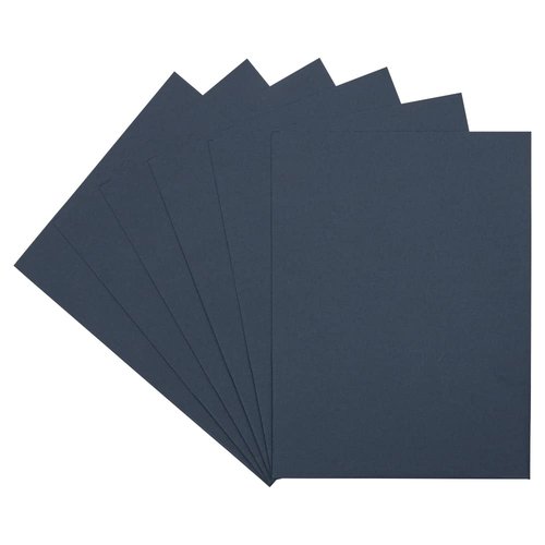 JAM PAPER Two Pocket Textured Linen Presentation Folders - Letter Size Business Folder - Navy Blue - Bulk 50/Box