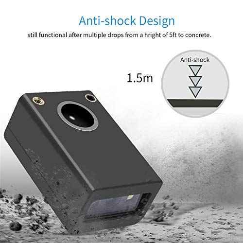 2D Embedded Mini Barcode Reader Scanner Scan, Symcode QR Barcode Reader Module Scanner with Auto Sensing Cell Phone Computer Screen Scan