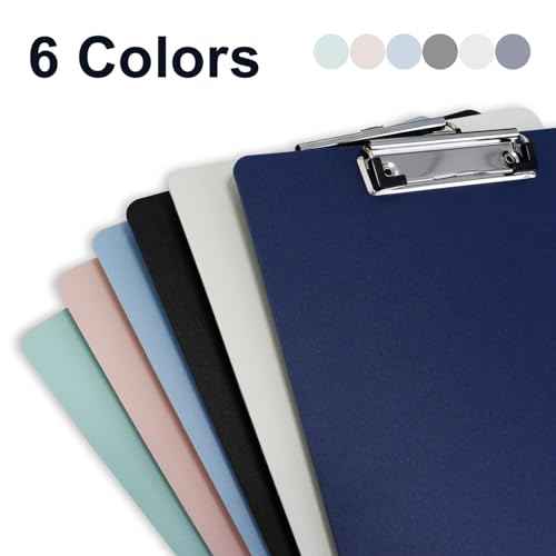 BOMEI PACK Color Clipboards 18 Pack, Plastic Bulk Clip Boards for Classroom and Office, A4 12.5 x 9 Inch