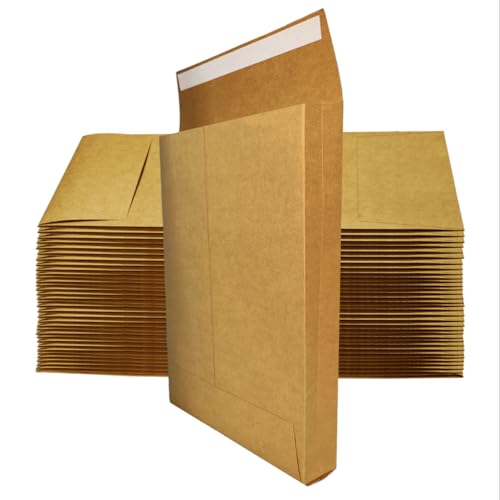 10.24 x 15.6 Inch Self-Sealing Large Kraft Envelopes, Pack of 20