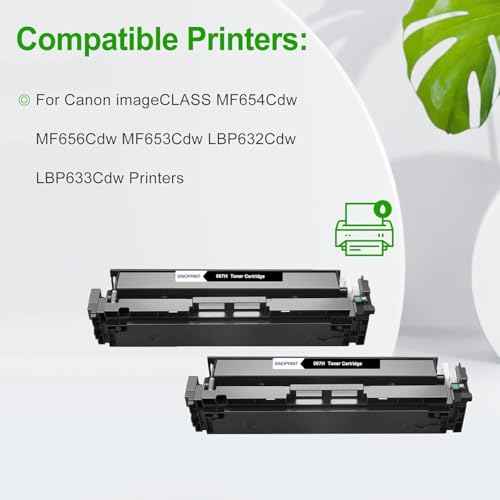 067H 067 Toner Cartridge MF656Cdw Compatible Replacement Black for Canon imageCLASS MF656Cdw LBP632Cdw MF653Cdw LBP633Cdw MF654Cdw Printer High Yield CRG-067 CRG067 Ink 2 Packs Black