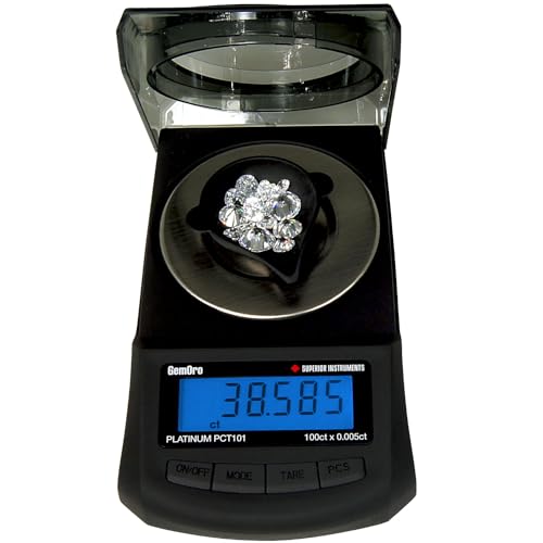 GemOro Digital Carat Scale 100ct, Precise Gem & Diamond Weighing