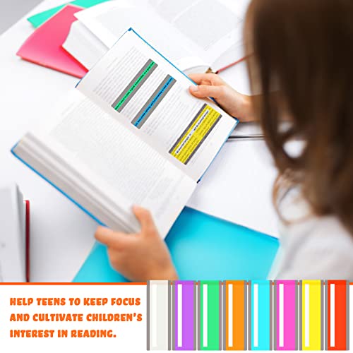 Colored Reading Guide Strips for Kids Dyslexia - 48 Pack, Highlights & Overlays