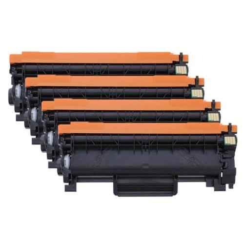 TN760 TN760K TN 760 4 Pack Black Toner Cartridge Compatible with Brother DCP-L2550DW, HL-L2325DW, HL-L2350DW, HL-L2370DW, HL-L2370DW XL, HL-L2379DW, HL-L2390DW, HL-L2395DW Series