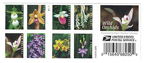 Wild Orchids Forever Postage Stamps Booklet of 20 - US Postal Service