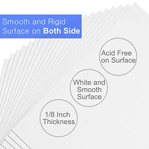 20 Pack White Foam Boards 11x14 Inch for Art Projects & Display