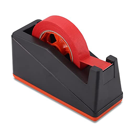 Lichamp Desktop Tape Dispenser with 3-Inch Core – One-Hand, Non-Skid Base, for Masking/Heat Transfer Tapes