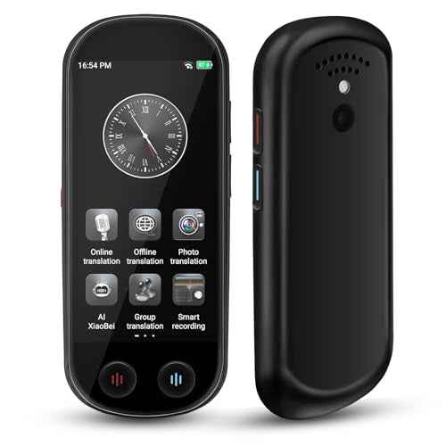 Translator Device - Real Time Language Translation Device with 150+ Languages, Upgraded Ai LanguageTranslator No WiFi Needed, Offline Recording Photo Input Translation for Travel Business Learning