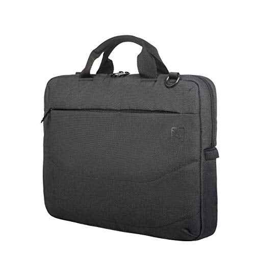 Tucano Usa Inc B-IDEALE-BK Tucano Ideale Black Slim Bag Case Laptop 15.6 & Macbook 15