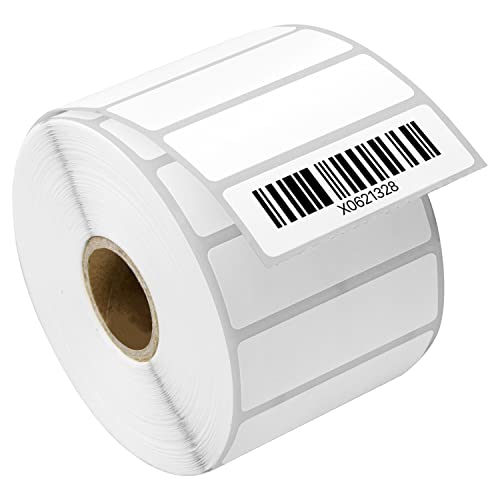 2.25 x 0.75 inch Direct Thermal Label - Compatible with Rollo Label Printer & Zebra Desktop Printers ? 1 inch Core, Multipurpose UPC Barcode Address Sticker, Adhesive & Perforated - 4 Rolls, 1700/Roll