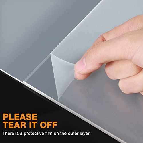 Tuanse 20 Pack Acrylic Photo Sign Holder 8 x 10 Inch Plastic Picture Frames Clear Photo Booth Slanted Back Vertical Table Paper Menu Display Stand Portrait Frames Flyer Holder for Home Office Store