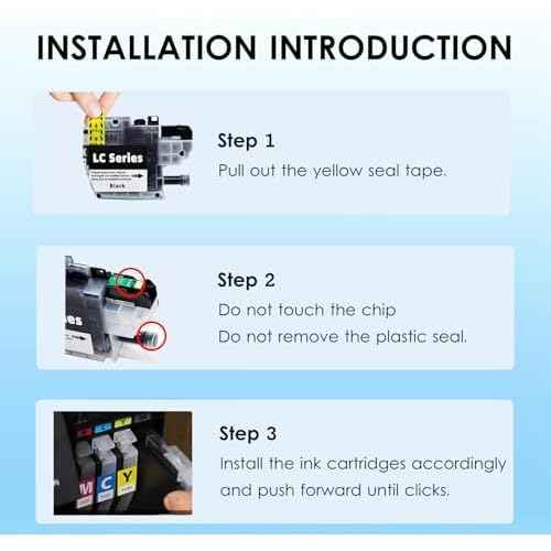 LC401XL Ink Cartridges High Yield Compatible for Brother Printer 401XL LC 401 with Brother MFC-J1010DW MFC-J1170DW MFC-J1012DW (Black Cyan Magenta Yellow, 10 Pack)