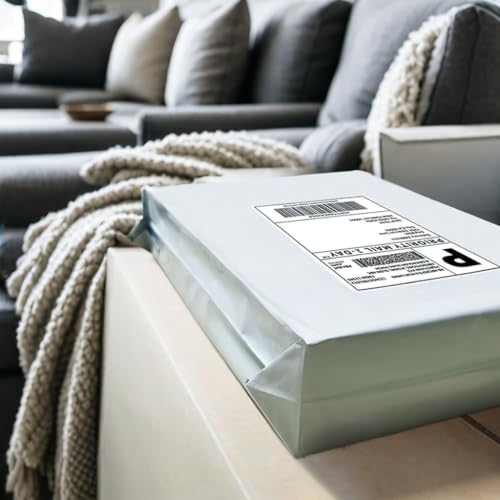 Nimbus Brothers 12x15.5 Inch White Self-Seal Poly Mailers - 10 Pack, Water & Tear Resistant Shipping Envelopes for E-Commerce