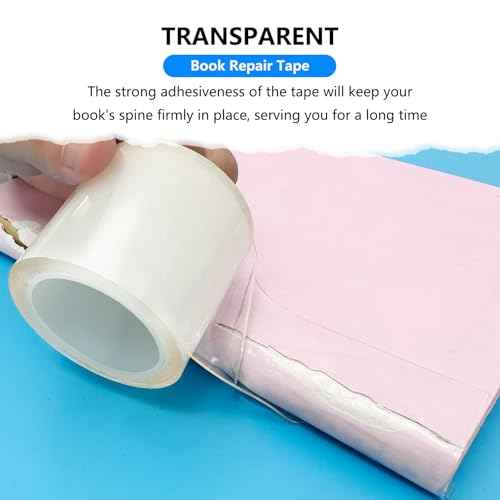 Archival Safe Acid-Free Book Repair Tape,Clear Strong Waterproof Adhesive,No Residue for Libraries,Old Books,Broken Pages,(2 Inch x 16.5 Feet)