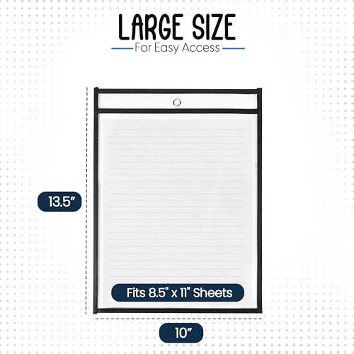 Essex Wares 5 Pack Black 10in x 13.5in Job Ticket Holders (Variation: Black)