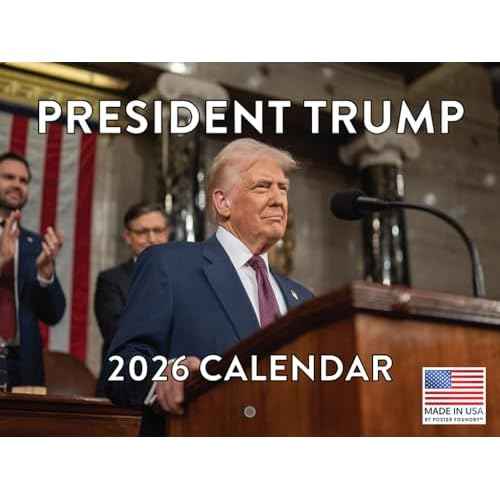 President Trump Calendar 2026 Wall Monthly | American Made In The USA