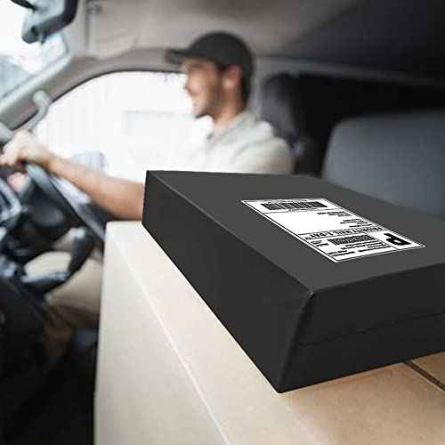POLYSELLS 100 pcs 12x15.5 Inches Black Poly Mailers Shipping Envelopes, Strong Adhesive Sealing, Waterproof, and Tear-resistant Postal Mailing Bags for Clothing, Books, and Accessories