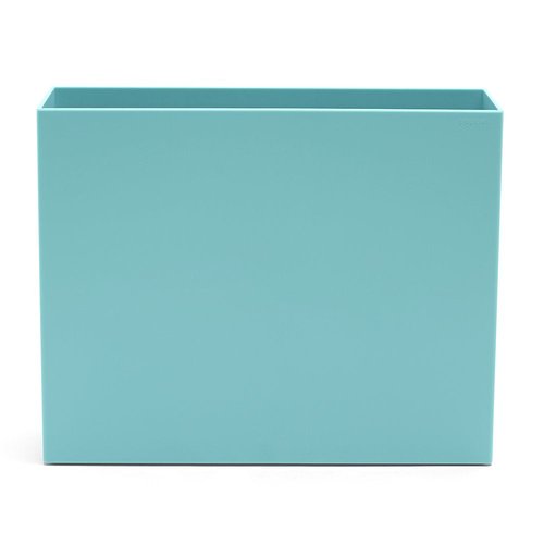 Poppin Hanging File Organizer - File Folder Organizer for Hanging Files, Open Top Design for Easy Access, Lacquer-like Finish, Stylish Design, Ideal File Organizer for Desk (Aqua)
