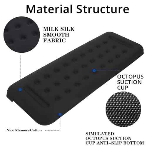 2-Piece L-Shaped Desk Ergonomic Wrist Rest with Memory Foam Pad, Non-Slip, for Elbow Support On Desk Or Desk Edge (11.8 * 3.9 inch)