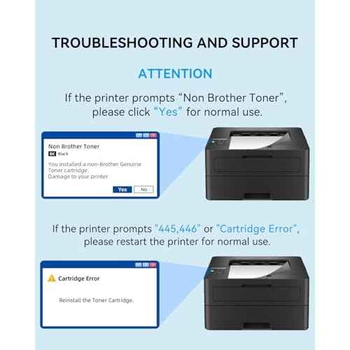 TN830 Toner Cartridge High Yield Replacement for Brother Toner TN830 TN830XL Used with Brother Printer HL-L2460DW DCP-L2640DW HL-L2480DW HL-L2400D HL-L2405W MFC-L2820DW, 2 Black TN-830XL