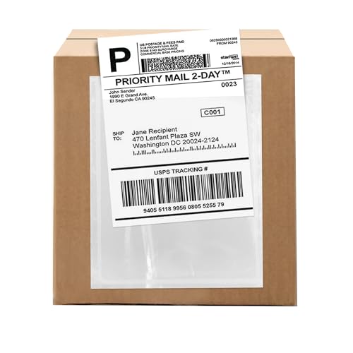 GPI POLY 4.5" x 6" Packing List Envelopes 100 Pack Self-Adhesive Waterproof