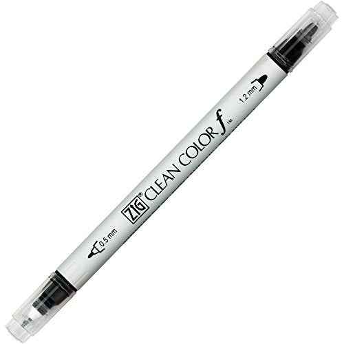 Kuretake ZIG CLEAN COLOR f 36 colors set, 0.5 mm & 1.2 mm, AP-Certified, Odourless, Xylene Free, Suitable for dark paper, Perfect for illustrating, sketching, designing and cartooning. Made in Japan