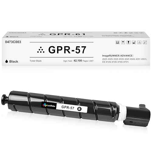 LeciRoba GPR-57 GPR57 0473C003 Black High Yield ( 42,100 Pages) Toner Cartridge for Canon imageRUNNER Advance 4525i 4535i 4545i 4551i 4535i 4545i 4551i Printer (1-Pack)