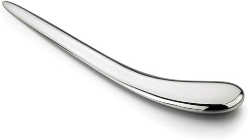 Natico Originals Silver Desktop Letter Opener - Non-Tarnishing Design with Sleek Curved Edge & Comfortable Grip