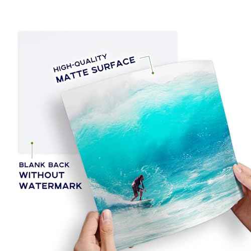 100 Sheets Matte Photo Paper 8.5x11, Goefun 200GSM/54LB Inkjet Printer Paper for Dye Ink and Pigment Ink
