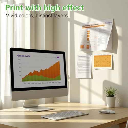 greencycle Workcentre 6515 Phaser 6510 High Capacity Toner Cartridges 4PK Set (106R03480 106R03477 106R03478 106R03479) Compatible for Xerox Workcentre 6515 6515dni 6515dn Phaser 6510dni 6510n Printer