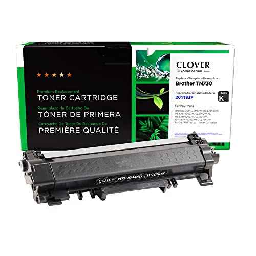 Clover Remanufactured Toner Cartridge Replacement for Brother TN730 | Black