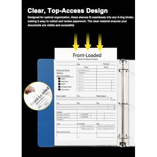 Clear Sheet Protectors for 3 Ring Binder, 500 Pack Plastic Sleeves for Paper 8.5x11, Acid Free Page Protectors Sleeves, Top Loading Document Protector Sheets for School Office Home.