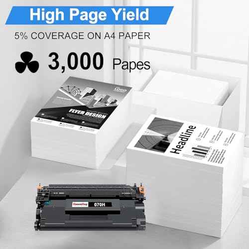 070H 070 Black Toner Cartridge - Replacement for Canon 070 Black Toner Cartridge 070H CRG070 CRG-070 Work for Canon imageCLASS MF465dw MF462dw MF460dw LBP246dw LBP247dw LBP247dw LBP243dw Printer