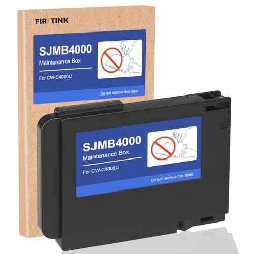 CW-C4000 Maintenance Box SJMB4000 C4000E Maintenance Box C33S021601 C33S021602 Cartridge Waste Box Remanufacture Compatible with ColorWorks CW-C4000 CW-C4000E C4030 Lable Printer