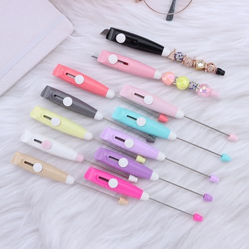 Frinnovan 12 Pack Beadable Letter Opener Blanks - Metal Envelope Slitters in 12 Assorted Colors