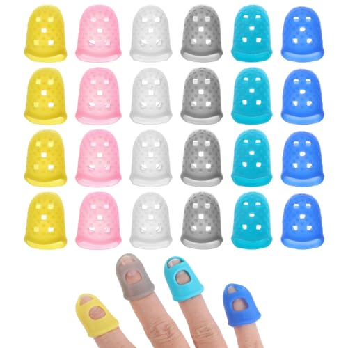 Molain 24-Pack Silicone Guitar Finger Protectors for Child & Beginner Practice