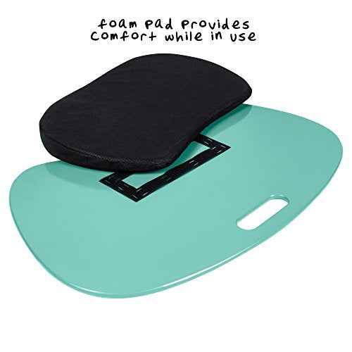 Honey-Can-Do TBL-03540 Portable Laptop Lap Desk with Handle, Mint, 23 L x 16 W x 2.5 H