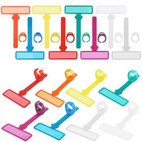 32Pcs Guided Reading Strips,Finger Guided Reading Trackers,Children ADHD Finger Trackers with Finger Rings,Dyslexia Tools for Kids Bookmark Reading Trackers Reading Tools