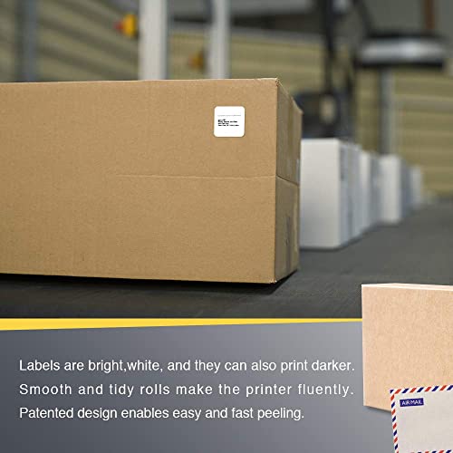 BETCKEY - 1" x 1" (25 mm x 25 mm) Square QR Code Labels Compatible with Zebra & More Label Printer,Premium Adhesive & Perforated [16 Rolls, 22080 Labels]