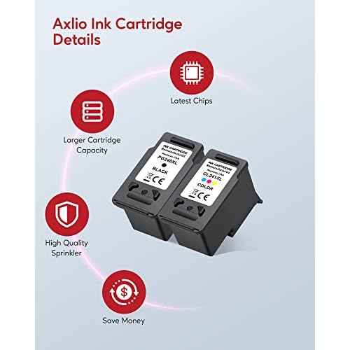 PG-240XL/CL-241XL Compatible Ink Cartridges Replacement for Canon 240 241, 240XL 241XL Combo Pack Use to Canon MG3620 TS5120 MG3520 MG2120 MX452 MX512 MX532 Printer (2 Pack)