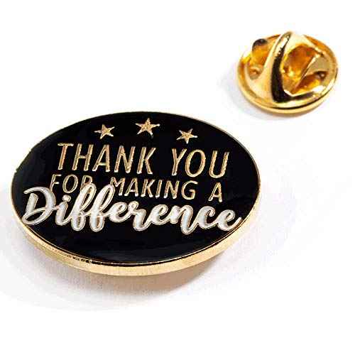 Thank You for Making a Difference Oval Appreciation Award Pin