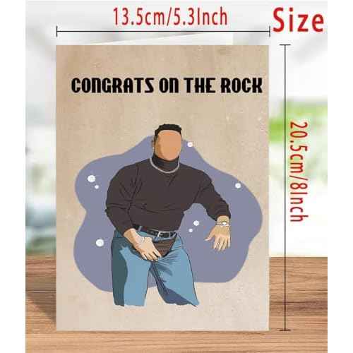 Unique Engagement Cards Gifts for Couples Women Men, Congratulations Wedding Card for Friends