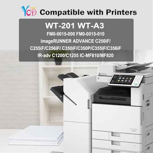 WT-201 Waste Toner Cartridge Replacement for Canon imageRUNNER Advance C250iF C255iF C256iF C350iF C350P C355iF C356iF, ImageClass MF810 MF820 FM0-0015 FM00015 WT-A3 WT201 Waste Toner Container/ Box