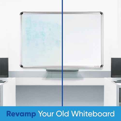 Whiteboard Sticker for Wall, 120" x 24" No Ghosting Peel and Stick Dry Erase White Board Roll, Stain-Proof Self-Adhesive Whiteboard Paper for Home, Office, Classroom