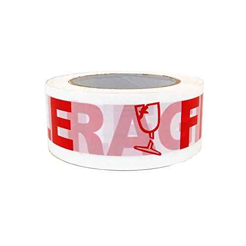 Progo¢ç Fragile Handle with Care Packing Shipping Carton Box Sealing Tape, 2 inch x110 Yards. (12)