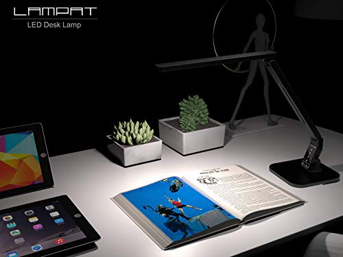 Dimmable LED Desk Lamp with USB Charging, 4 Modes, Touch Control, Bedside Light
